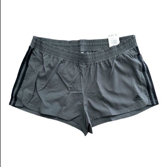 Adidas Women’s Racer 3S WVN Running Training Shorts Dark Grey XL - Picture 1 of 9